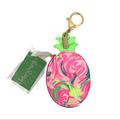 Lilly Pulitzer Bags | Lilly Pulitzer Pineapple Coin Purse Raz Berry | Color: Green/Pink | Size: Os