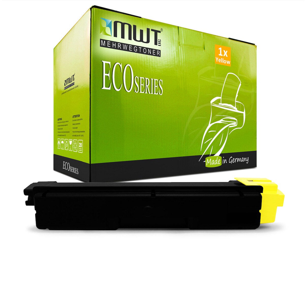 1 Mehrwegtoner kompatible Lasertoner ersetzt Triumph-Adler PK5019Y 1T02TXAUT0 Yellow Image