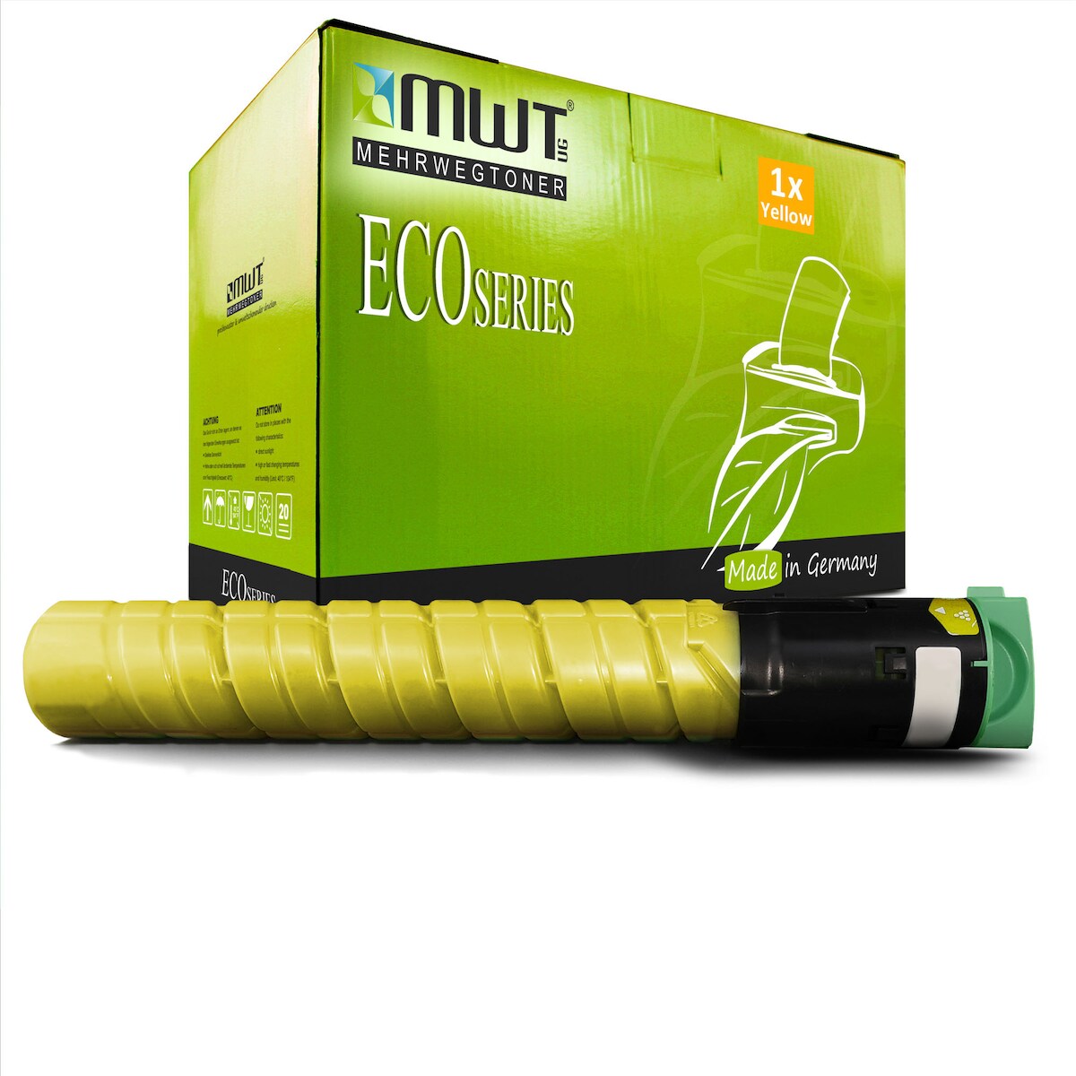 1 Mehrwegtoner kompatible Lasertoner ersetzt Ricoh 842062 TYPE-MPC2551HE Yellow Image