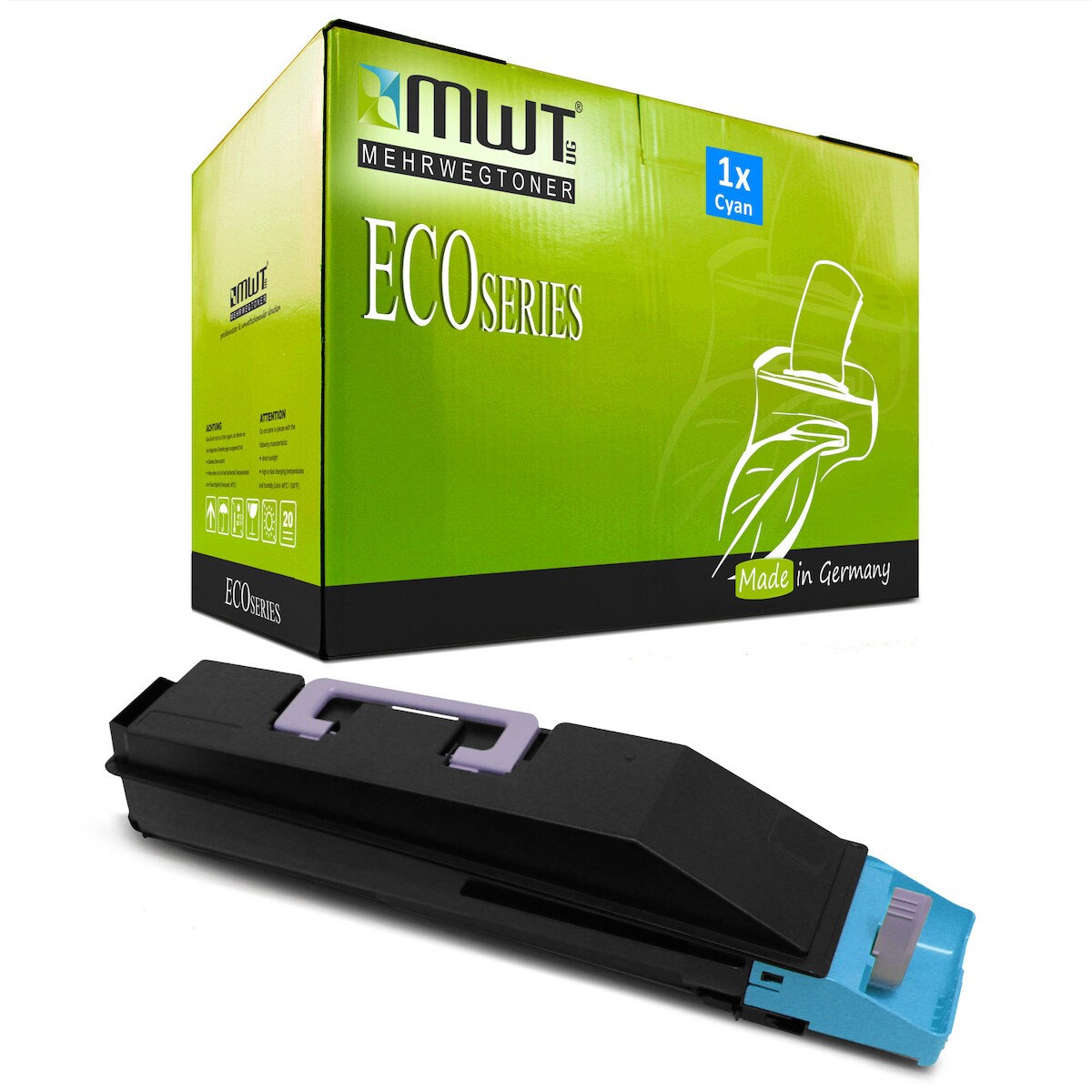 1 Mehrwegtoner kompatible Lasertoner ersetzt Utax 652510011 Cyan Image
