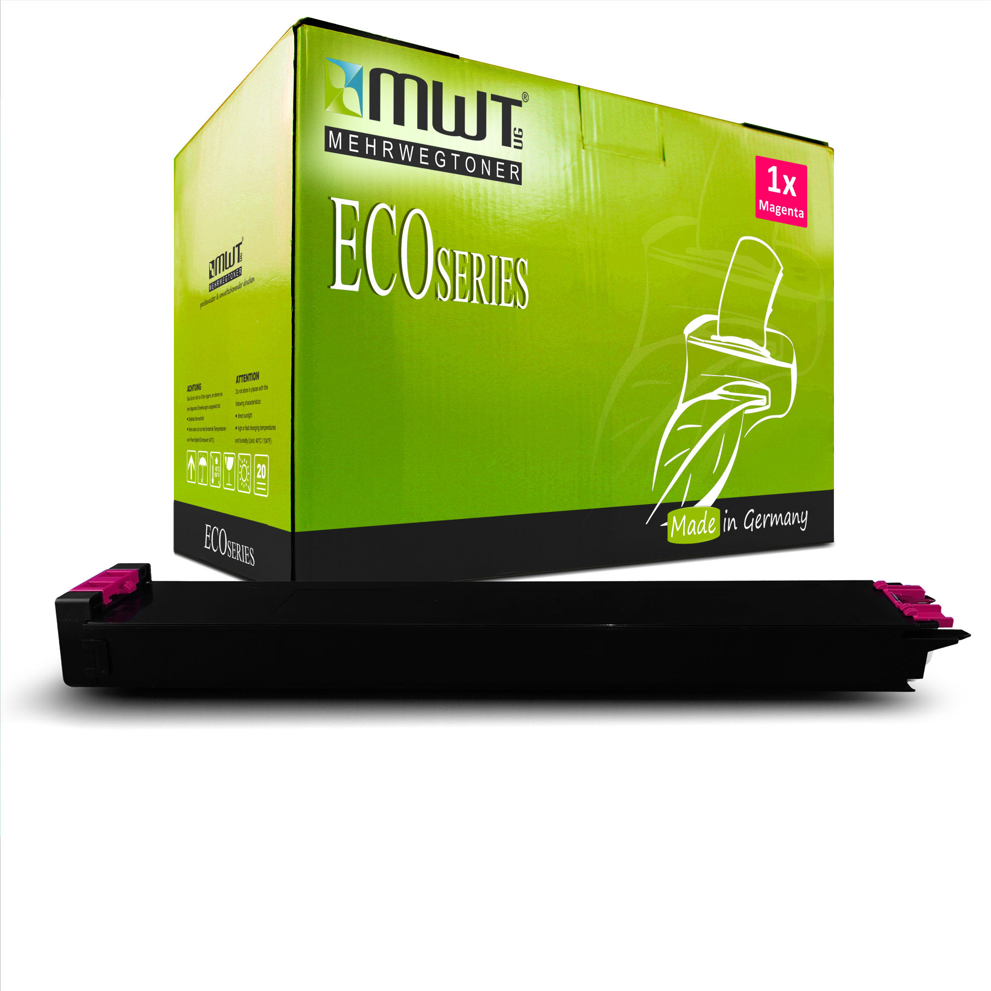 1 Mehrwegtoner kompatible Lasertoner ersetzt Sharp MX-31 GTMA Magenta Image