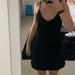 Brandy Melville Dresses | Brandy Melville Black Velvet V Neck Dress Never Worn | Color: Black | Size: One Size Fits All