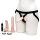 Lovehoney Lifelike Lover Strap On Dildo Kit - Includes 6 Inch Vibrating Dildo - 8 Inch Realistic Dildo - 6 Inch Slimline Anal Dildo - 3 O-Rings & Adjustable Harness - Flesh Pink