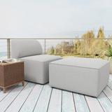 Big Joe Patio Outdoor Lounge Chair & Ottoman Set Plastic in Gray | 31 H x 31 W x 61 D in | Wayfair 16701011