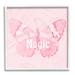 Stupell Industries Girls Are Made Of Magic Pink Patterned Butterfly XXL Stretched Canvas Wall Art By Daphne Polselli in Brown | Wayfair