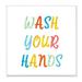 Stupell Industries Wash Your Hands Bathroom Rules Typography Oversized White Framed Giclee Texturized Art By Daphne Polselli | Wayfair