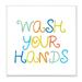 Stupell Industries Whimsical Bathroom Phrase Wash Your Hands Rules Oversized Black Framed Giclee Texturized Art By Daphne Polselli Canvas | Wayfair