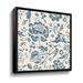 Red Barrel Studio® Floral Toile I Gallery Canvas in Blue | 14 H x 14 W x 2 D in | Wayfair C9686F921D7E43C9AC6F9377EE566045