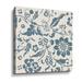 Red Barrel Studio® Floral Toile II Gallery Canvas in Blue | 10 H x 10 W x 2 D in | Wayfair 146AADDD3D234BBDBD83D57F1D894072