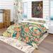 Designart 'Floral Pattern Background' Bohemian & Eclectic Bedding Set - Duvet Cover & Shams