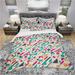 Designart 'Retro Abstract Geometric Pattern' Vintage Bedding Set - Duvet Cover & Shams