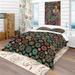 Designart 'Geometric Round Ethnic Decorative Elements' Bohemian & Eclectic Bedding Set - Duvet Cover & Shams