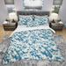 Designart 'Triangular Modern Geometric Blue' Modern & Contemporary Bedding Set - Duvet Cover & Shams