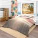 Designart 'Saguaro Cactus At Colorful Sunset' Tropical Bedding Set - Duvet Cover & Shams