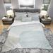 Designart 'Grey and White Collage II' Geometric Bedding Set - Duvet Cover & Shams