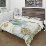 Designart 'My Greenhouse Cottage Flowers III' Cottage Bedding Set - Duvet Cover & Shams