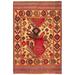 ECARPETGALLERY Hand-knotted Tajik Caucasian Tan Wool Rug - 4'0 x 6'3