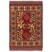 ECARPETGALLERY Hand-knotted Tajik Caucasian Tan Wool Rug - 4'0 x 6'3