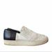 Free People Shoes | Free People | White Calf + Black Leather Slip On Sneakers Size 37 | Color: Black/White | Size: 37eu