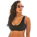 Plus Size Women's Executive Underwire Bikini Top by Swimsuits For All in Black (Size 20)