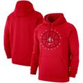 Men's Nike Scarlet Ohio State Buckeyes Basketball Icon Club Fleece Pullover Hoodie