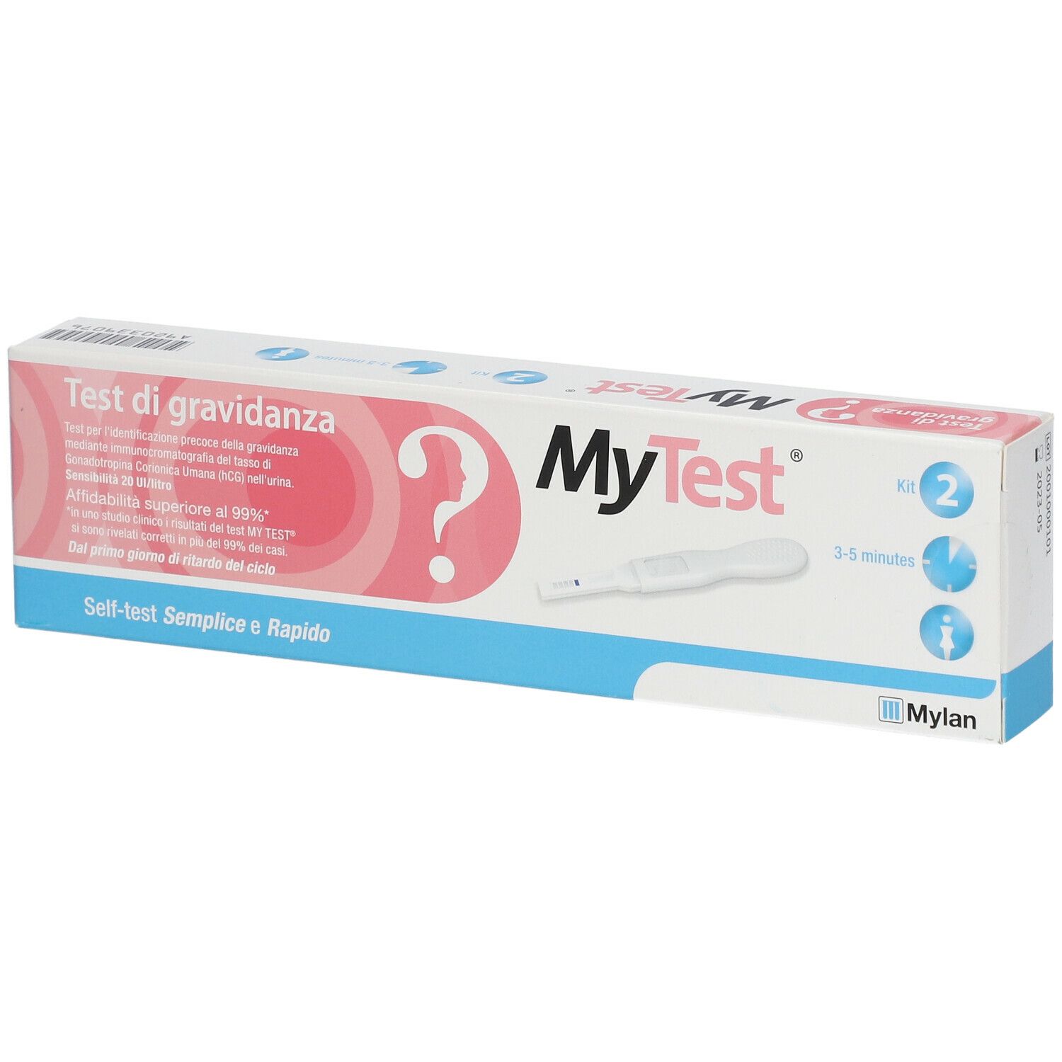 Mylan My Test® Test di Gravidanza 2 pz