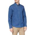 Brooks Brothers Men's Camicia Sportiva Button Down Shirt, Blue, L