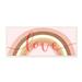 Stupell Industries Love Sentiment Over Pink Desert Tone Rainbow Wall Plaque Art By Daphne Polselli Wood in Brown | 7 H x 17 W x 0.5 D in | Wayfair