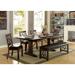 Canora Grey Minnow 78" Dining Table Wood/Metal in Brown/Gray | 30 H x 78 W x 42 D in | Wayfair 832D066AF7FC4DE6A6F160A3A14E2159