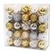 Queens of Christmas Arctic 50 Piece Assorted Ball Holiday Shaped Ornament Set Plastic in Gray | 2 H x 2 W x 2 D in | Wayfair ORNPK-ASTB-TLS-50