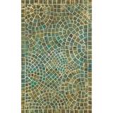 "Liora Manne Visions V Arch Tile Indoor/Outdoor Rug Lapis 42""x66"" - Trans Ocean VHI46325703"