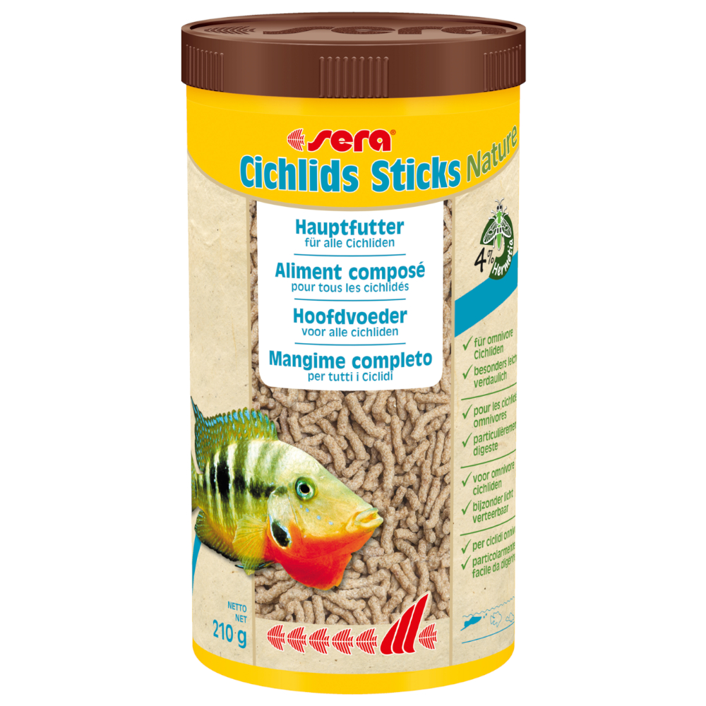 sera Cichlids Sticks Nature Mangime per Ciclidi grandi - 1 L