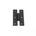 Black H Flush Hinge 3" L Wrought Iron Kitchen Cabinet Door Powder Coated with Hardware Pack of 40 Renovators Supply