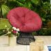 Rattan Papasan Chair Ergonomic 360-degree Swivel Soft Cushion Garden