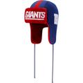 Men's New Era Royal York Giants Helmet Head Trapper Knit Hat