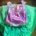 Disney Costumes | Little Princes Mermaid Dress And Wanda Multicolored. | Color: Green/Purple | Size: 7/8