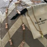 Kate Spade Jewelry | Kate Spade Light Pink Necklace And Post Earrings | Color: Gold/Pink | Size: Os