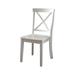 Wooden Armless Side chair, White, Pack of 2 - 38 H x 18.75 W x 21 L Inches