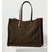 Anthropologie Bags | Anthropologie Kassiopea Maxi Tote Bag - Dark Olive Green | Color: Green | Size: Os