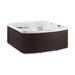 Lifesmart Spas Leganza 230 Volt 6-Person 90-Jet Rectangle Hot Tub w/ Ozonator Plastic in Brown | 34 H x 77 W x 87 D in | Wayfair 401433510600.22