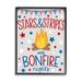 Stupell Industries 58_Stars Stripes & Bonfire Phrase Nights Americana Pride Stretched Canvas Wall Art By Taylor Shannon Designs Canvas | Wayfair