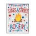 Stupell Industries 58_Stars Stripes & Bonfire Phrase Nights Americana Pride Stretched Canvas Wall Art By Taylor Shannon Designs Canvas | Wayfair