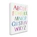 Stupell Industries Rainbow Letters Of English Alphabet Playful ABC Chart Oversized Black Framed Giclee Texturized Art By Jennifer Mccully Canvas/ | Wayfair