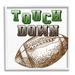 Stupell Industries Touch Down Football Sports Ball Green Varsity Typography XL Stretched Canvas Wall Art By Kim Allen in Brown | Wayfair