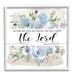 Stupell Industries 55_Will Serve The Lord Joshua 24:15 Blue Florals Stretched Canvas Wall Art By Tara Moss Canvas | 17 H x 17 W x 1.5 D in | Wayfair