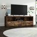 Wade Logan® Besmir TV Stand for TVs up to 65" Wood in Brown | 21.75 H in | Wayfair F4B108EAE11048A883531E702887E1BE