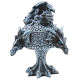 Trinx 3 Heads Teal Dragon Display Sculpture Box in Blue/Gray | 6 H x 3 W x 2 D in | Wayfair 151EB23C68E4401E8959F795EEE5979B