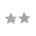 Boucles d'oreilles en argent Sterling 100% 925 pour femmes boucles d'oreilles one Star pavées CZ