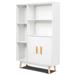 Floor Storage Free Standing Wooden Display Bookcase - 31.5" x 9.5" x 47" (L x W x H)
