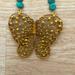 Anthropologie Jewelry | Anthropologie Ophelia Butterfly Necklace | Color: Gold | Size: Os